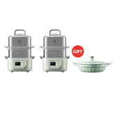2 Γ G56 Steamer Pot with Free Enamel Pot Gift Set