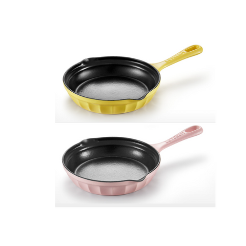 BUYDEEM CP542 Enameled Cast Iron Breakfast Pan