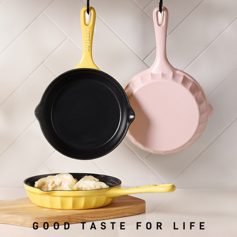 BUYDEEM CP542 Enameled Cast Iron Breakfast Pan