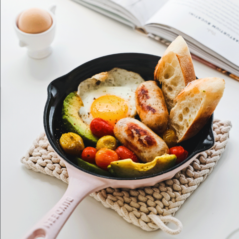 BUYDEEM CP542 Enameled Cast Iron Breakfast Pan