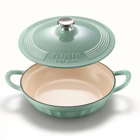 BUYDEEM CP581 Enameled Cast Iron Dutch Oven